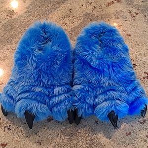 Blue Monster Kids Slippers
